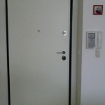 Protuprovalna vrata ALFA, bijela, pogled iznutra